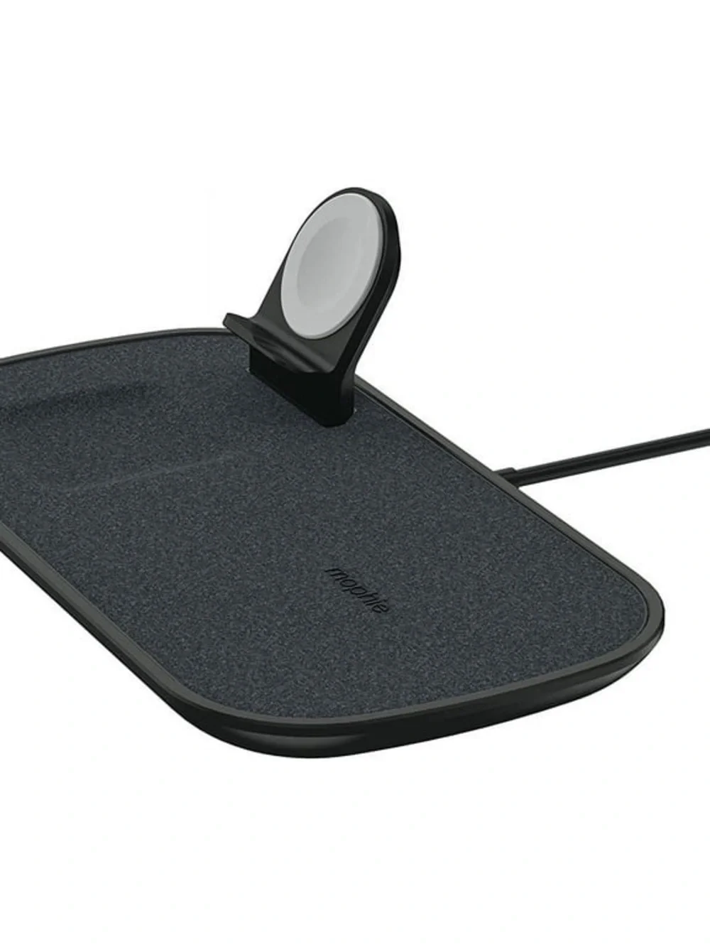 mophie Black Wireless Charging Station with Built-in Apple Watch Charger